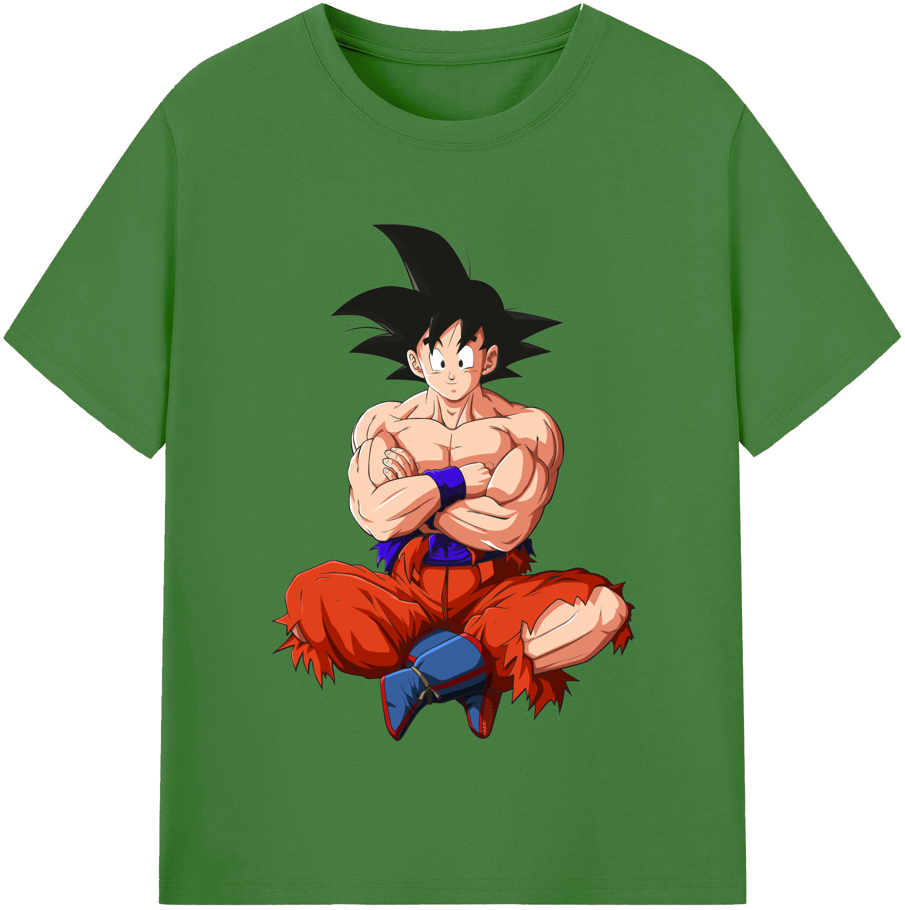 （画像用） ドラゴンボール 孫悟空（そん ごくう）Son Goku カカロット DRAGON BALL Kakarotto レディースカジュアルプリントTシャツ（綿100％）